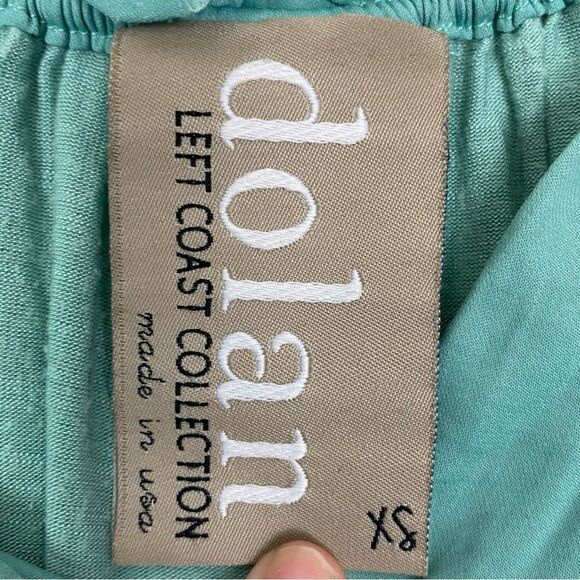 Anthropologie | Dolan | Aurelia Seafoam Green Ruffle Tie Tank Top Blouse XS - Picture 9 of 10